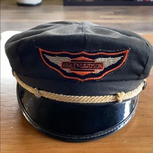 Vintage Harley Davidson Captains Hat 